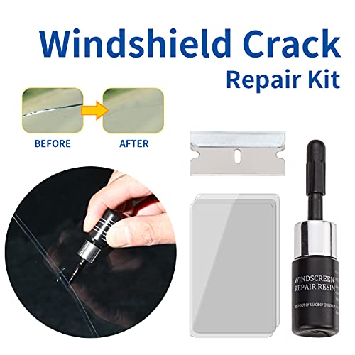 SAMADEX Windshield Crack Repair Kit|Window Glass Liquid Repair Set| Automotive Glass Nano Fluid Glass Filler DIY|Car Auto Windshield Repair|Quick Fix for Fixing Chips|Repairing for Car & Phone Screen