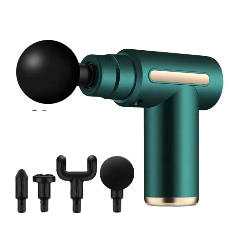 Mini Massage Gun - Ultra Quiet Deep Tissue Muscle Massager, 6 Speeds, Portable Handheld Percussion for Pain Relief, Type-C Charging, Compact Design for Back, Neck, Body - Ideal for Travel (Black)