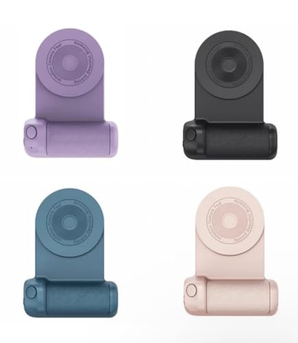 Magnetic Camera Handle Bluetooth Bracket, Upgrade Magnetic Cell Phone Grips, Shiftcam Snapgrip with Wireless Charging, Smartphone Camera Handle Grip for iPhone/Android Video Photo Shooting (Black)