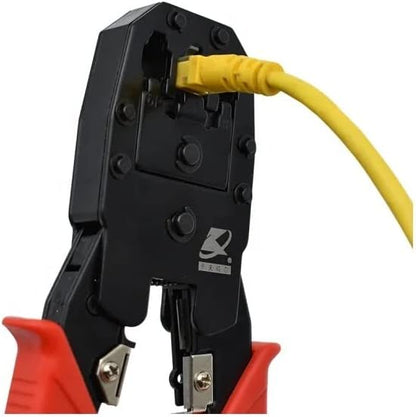 RJ45 Crimping Tool Kit - Professional CAT5, CAT6 Ethernet Crimper Kit with Klein Crimping Tool - Includes RJ-45 Crimping Tool and CAT6 Termination Kit - Perfect Network Cable Crimping Tool Kit