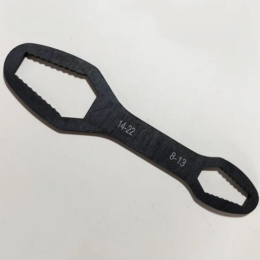 Double-Ended Adjustable Wrench - 5/16-7/8 Inch Multifunctional Universal Self-Tightening Wrench - Perfect for Home Improvement, Plumbing, Mechanics Handy Tool Set Addition (160mm)