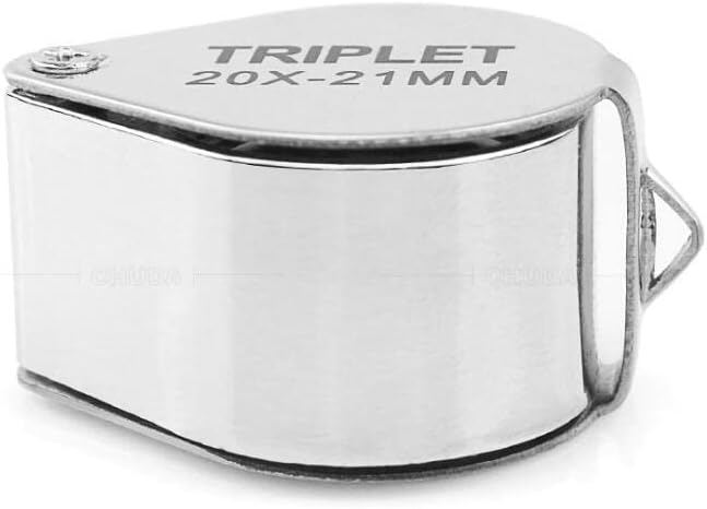 Folding Mini 30x21mm Loupe Magnifying Rotating Jewelers Eye Glass Magnifier Silver 202153