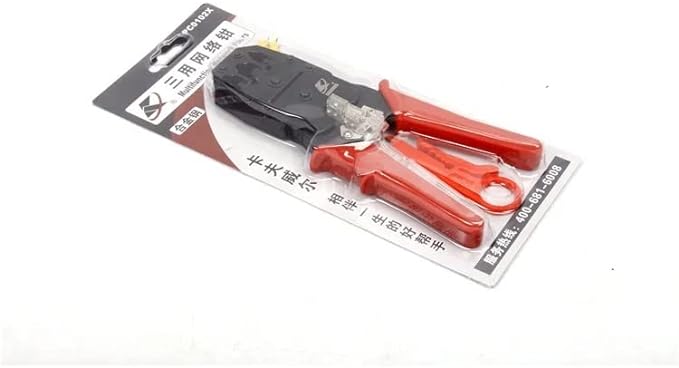 RJ45 Crimping Tool Kit - Professional CAT5, CAT6 Ethernet Crimper Kit with Klein Crimping Tool - Includes RJ-45 Crimping Tool and CAT6 Termination Kit - Perfect Network Cable Crimping Tool Kit