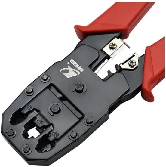 RJ45 Crimping Tool Kit - Professional CAT5, CAT6 Ethernet Crimper Kit with Klein Crimping Tool - Includes RJ-45 Crimping Tool and CAT6 Termination Kit - Perfect Network Cable Crimping Tool Kit