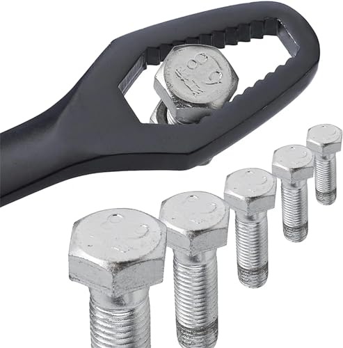 Double-Ended Adjustable Wrench - 5/16-7/8 Inch Multifunctional Universal Self-Tightening Wrench - Perfect for Home Improvement, Plumbing, Mechanics Handy Tool Set Addition (160mm)