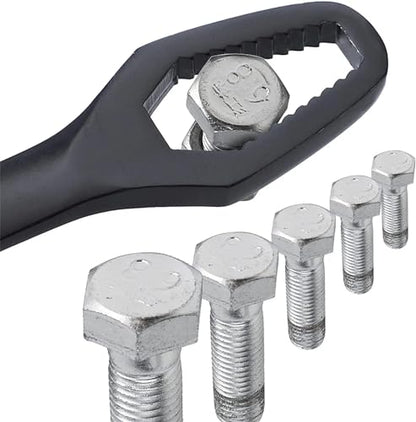 Double-Ended Adjustable Wrench - 5/16-7/8 Inch Multifunctional Universal Self-Tightening Wrench - Perfect for Home Improvement, Plumbing, Mechanics Handy Tool Set Addition (160mm)