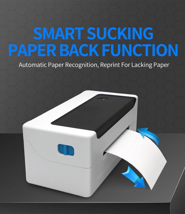 Thermal Label Printer - Blue Tooth/USB Port Express Shipping Label Printer for Waybill air Shipping Printing (USB + Bluetooth)