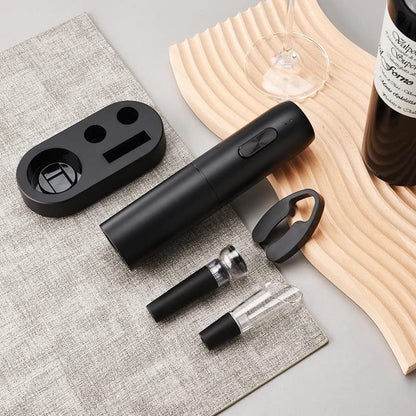 Electric Wine Opener Set - Rechargeable, Cordless Wine Bottle Opener with Foil Cutter - Upgraded Wine Accessories, Sacacorchos de Vinos Electrico - Perfect Wine Set Gift