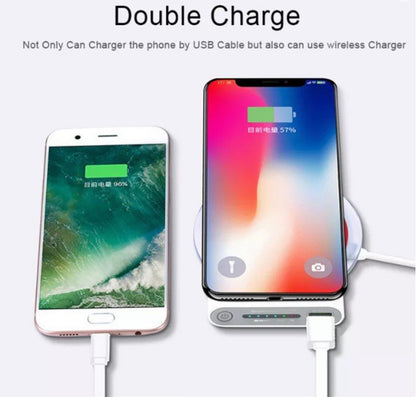 10000mAh Portable Wireless Charging Powerbank External Battery Phone Charger Power Bank-
