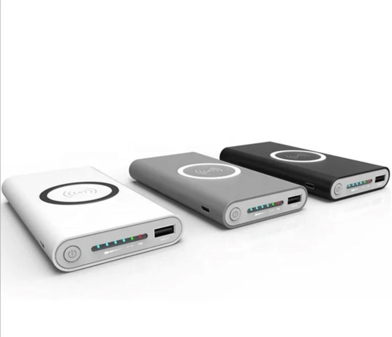 10000mAh Portable Wireless Charging Powerbank External Battery Phone Charger Power Bank-