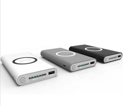 10000mAh Portable Wireless Charging Powerbank External Battery Phone Charger Power Bank-