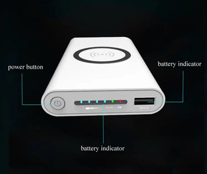 10000mAh Portable Wireless Charging Powerbank External Battery Phone Charger Power Bank-